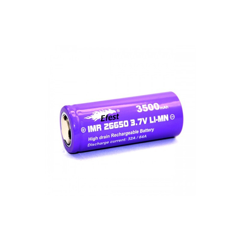 Batterie Efest purple 26650 3500mah 64A